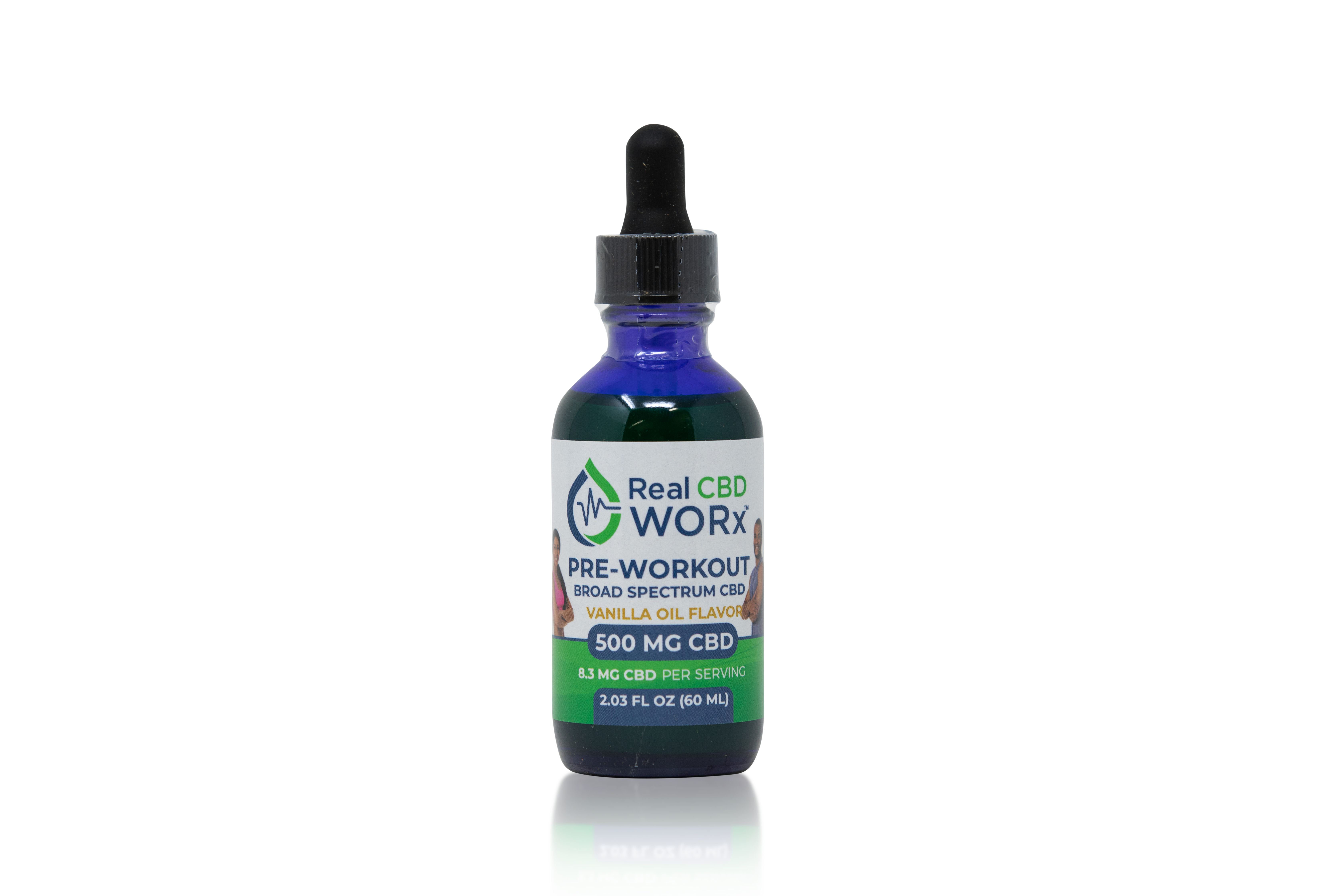 Pre Workout Broad Spectrum CBD Oil 500 MG Real CBD Real CBD Worx